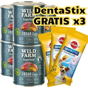 WILD FARM Superfood Wildschwein (Hirschfleisch mit Süßkartoffeln, Beeren und Kräutern) 6x800g getreidefreies Hundefutter