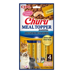 INABA Katzenmahlzeit Topper Huhn mit Käse Rezept 4x14 (56g)