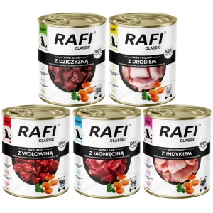 DOLINA NOTECI Nassfutter für Hunde Rafi Classic MIX 5x800g