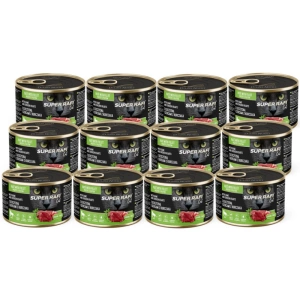 DOLINA NOTECI Super Rafi Cat P&F mit Wildfleisch und Hühnerherzen 12x185g