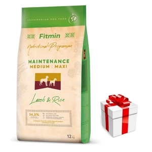 FITMIN Medium Maxi Maintenance Lamb&Rice 12kg + Überraschung für den Hund