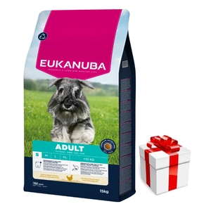 EUKANUBA Adult Kleiner Rasse Huhn 15kg + Überraschung für den Hund