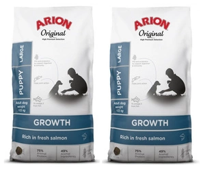 ARION Original Growth Lachs Puppy Große Rassen 2x12kg