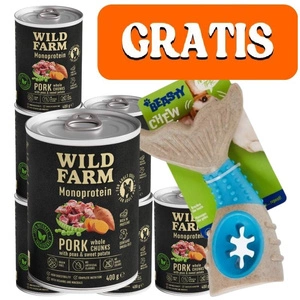 Wild Farm Monoprotein Pork 6x400g hypoallergenes Hundefutter