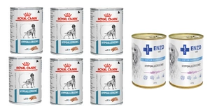 ROYAL CANIN Hypoallergenic DR21 6x400g + ENZO VET Hypoallergenes Futter mit Kaninchen für Hunde 2x400g