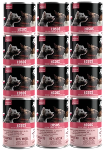 PetRepublic Stücke in Sauce mit Lachs 12 x 400g für Hunde