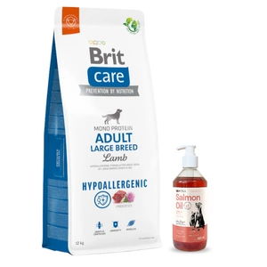 BRIT CARE Dog Hypoallergenic Adult Large Breed Lamb 12kg + LAB V 500ml -5% billiger!!!!