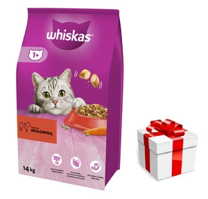 Whiskas Adult Rind und Karotte 14kg  + Überraschung für die Katze
