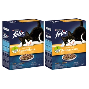 Felix Farmhouse Sensations mit Hühner- und Putenmischung und Gemüse 2x1 kg