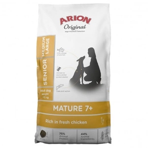 ARION Original Mature 7+ Senior Medium & Large Chicken Trockenfutter für Hunde 12 kg