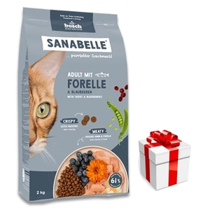 BOSCH Sanabelle Adult Forelle 8kg + Überraschung für die Katze