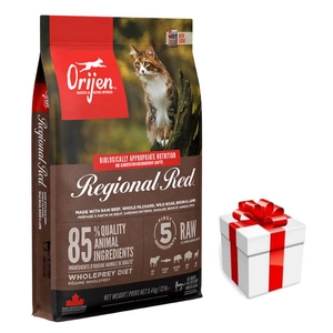 Orijen Regional Red Cat 5,4kg + Überraschung für die Katze