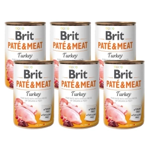 BRIT PATE & MEAT TURKEY 6 x 400g