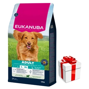 EUKANUBA Adult Große Rassen Lamm&Reis 12kg + Überraschung für den Hund