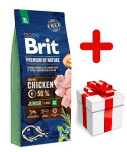 BRIT Premium By Nature Junior XL 15kg + Überraschung für den Hund