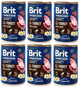 Brit Premium by Nature Turkey With Liver 6x400g