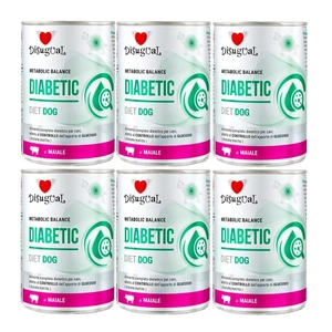 Disugual Karma mokra dla psa Weterynaryjna DIABETIC Wieprzowina (dorosły) 12x400g