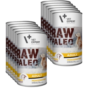 Vetexpert RAW PALEO Adult Pute 12x400g - Dose Pute