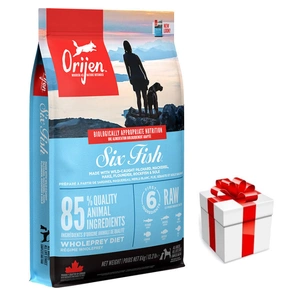 ORIJEN Six Fish Dog 6kg + Überraschung für den Hund