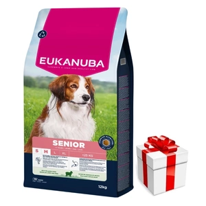 EUKANUBA Mature&Senior Kleine & Mittlere Rassen Lamm & Reis 12kg + Überraschung für den Hund