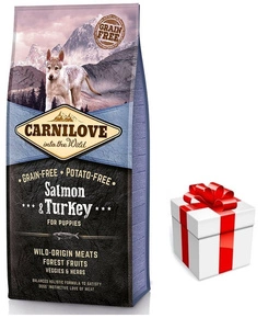 Carnilove Salmon & Turkey for puppies 12 kg + Überraschung für den Hund