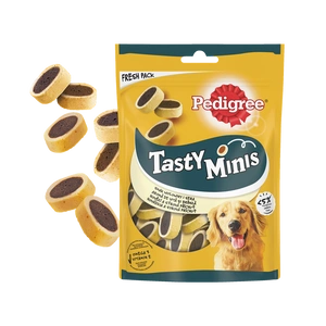 Pedigree Tasty Bites Cheesy Bites mit Käse und Rindfleisch 140g