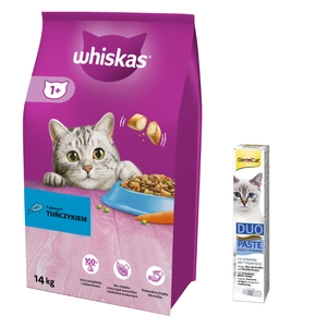 WHISKAS Tuna Katzenfutter 14kg + GIMBORN Gim Cat Paste Multi-Vitamin 50g -3% billiger!!!