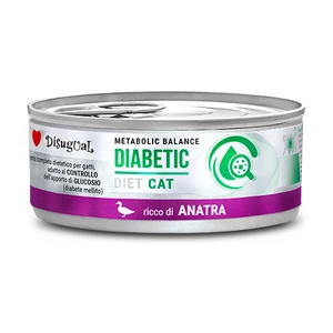 Disugual Veterinary Katzennassfutter DIABETIC Ente (Erwachsene) 85g