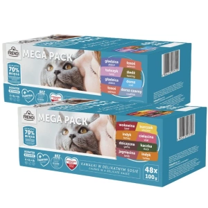 Frendi Sachets für Katzen Fleisch und Fisch in Sauce 96x100g