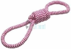 DINGO Zickzackschnur - rosa Brosche