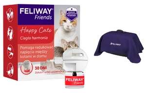 CEVA Feliway Friends Diffusor + 48 ml Flasche mit C.A.P.-Pheromon + blanket GRATIS!