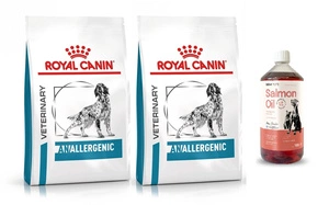 ROYAL CANIN Anallergenic AN18 2x8kg + LAB V Lachsöl 1000ml