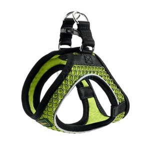Hunter Hunde-Geschirr Hilo Comfort in limette & Größe XXS-XS