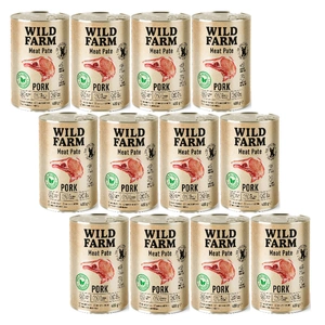 Wild Farm Pate Pork 12x400g glutenfreies Hundefutter
