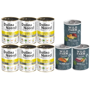 DOLINA NOTECI Premium reich an Huhn 6x400g + Wild Farm Superfood MIX 3x400g