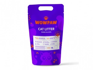 WOW PAW Bentonitstreu - Lavendel für Katzen 5L