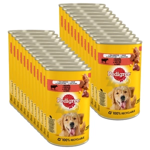 PEDIGREE Adult Dose 24x400g - Nassfutter für Hunde mit Rindfleisch in Gelee