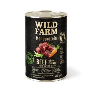 Wild Farm Monoprotein Rindfleisch 400g hypoallergenes Hundefutter