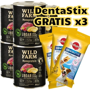 WILD FARM Monoprotein Wild Boar 6x800 g hypoallergenes Hundefutter