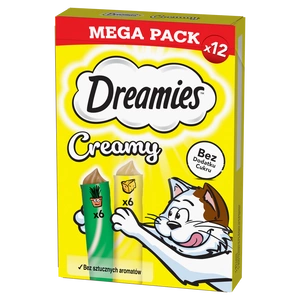 DREAMIES Cremig mit Käse und Katzenminze 12x10g