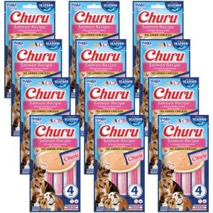 INABA Dog Churu (auf Fischbasis) Lachs 12x(4x14g)