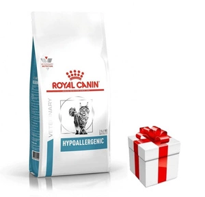 Royal Canin Veterinary Diet Feline Hypoallergenic DR25 400g +  Überraschung für die Katze