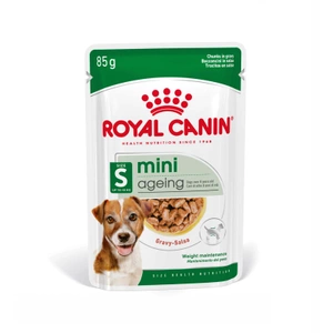 ROYAL CANIN Mini Ageing 12+ 12x85g Nassfutter in Sauce für ausgewachsene Hunde über 12 Jahre, kleine Rassen