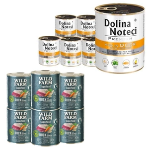 Dolina Noteci Premium Ente mit Kürbis 6x800g + WILD FARM Superfood Duck 6x800g