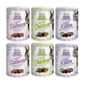 BRIT CARE Cat Snack Superfruits MIX 6x100g