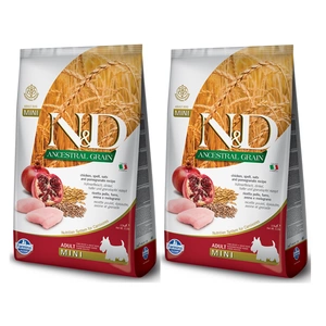 Farmina N&D Ancestral Grain canine CHICKEN & POMEGRANATE ADULT MINI 2x7kg