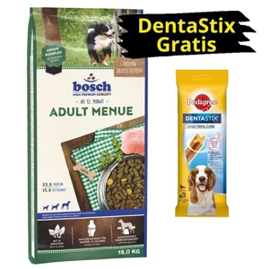 Bosch Adult Menü 15 kg + PEDIGREE DentaStix GRATIS!