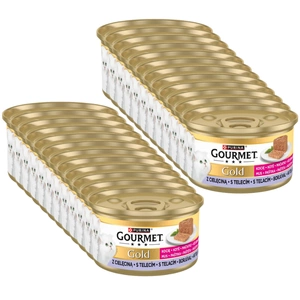 Purina Gourmet Gold Kitten Mousse für Kätzchen mit Kalbfleisch 24x85g