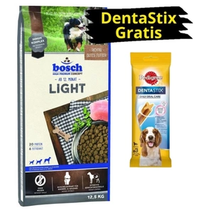 BOSCH Light 12,5kg + PEDIGREE DentaStix GRATIS!