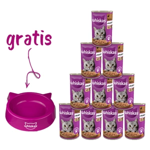 Whiskas Adult Feed mit Ente in Gelee für Katze 400g + KATZENNAPF GRATIS!!